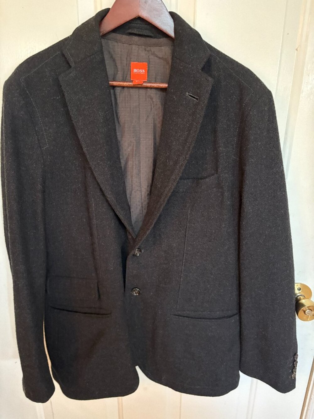 Vintage 90's Men's HUGO BOSS Classic Grey Wool Blazer